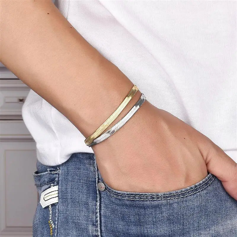 Titan Men's Stainless Steel Wrist Bracelet