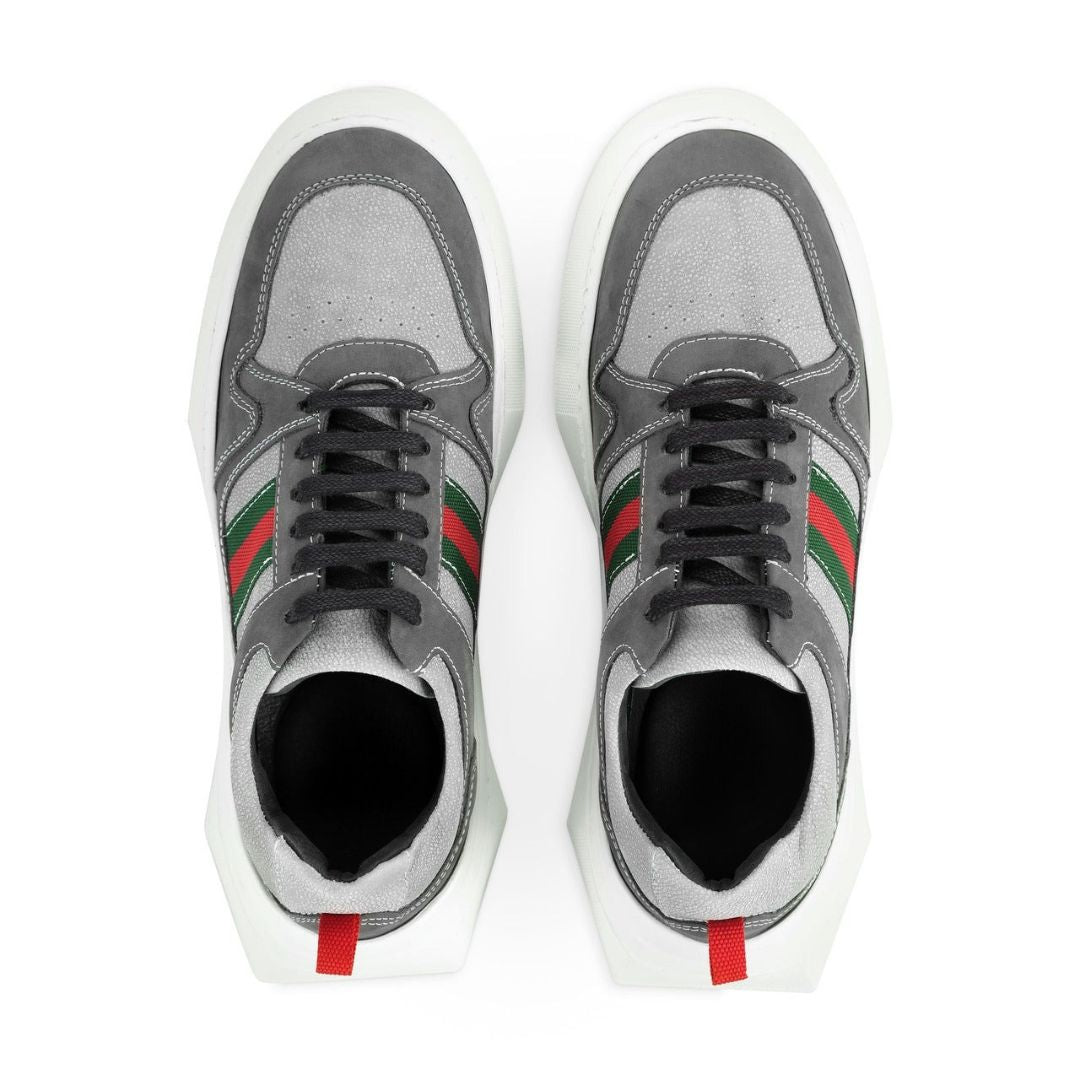 Opulent Sheepskin Ascot Sneakers